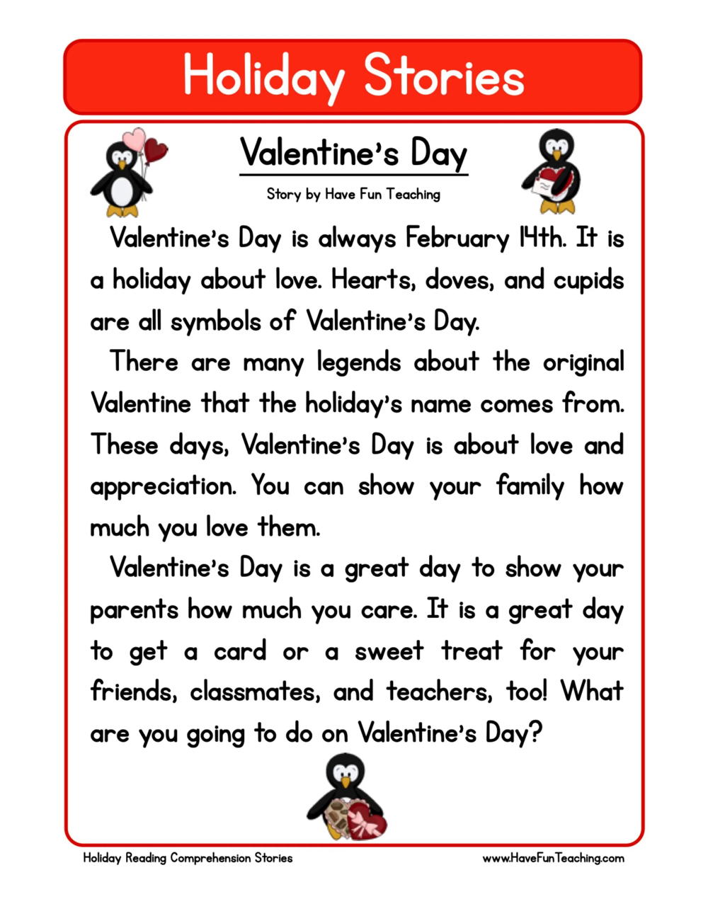 Holiday Worksheets - Have Fun Teaching