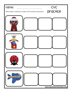 Phonics Worksheets - Have Fun Teaching