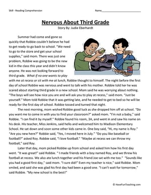 Reading Worksheets - Have Fun Teaching