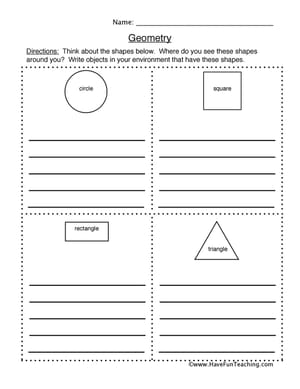 Second Grade Shapes Worksheets - Have Fun Teaching