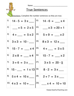 Order Of Operations Worksheets - Have Fun Teaching