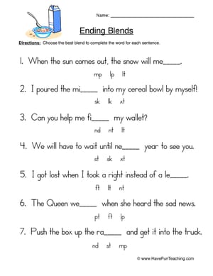Phonics Worksheets - Have Fun Teaching