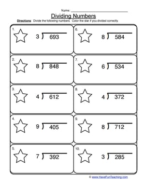 Sixth Grade Division Worksheets - Have Fun Teaching