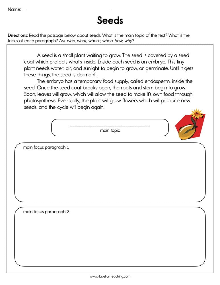 Second Grade Plants Worksheets - Have Fun Teaching