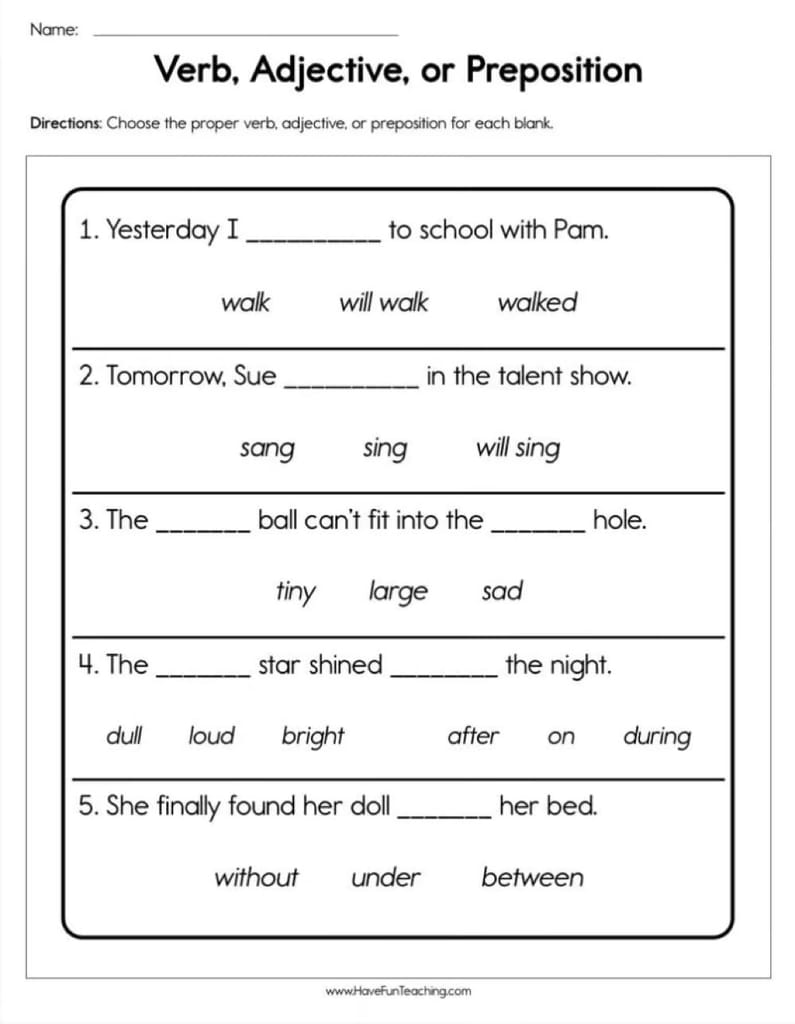 English Worksheets - Have Fun Teaching