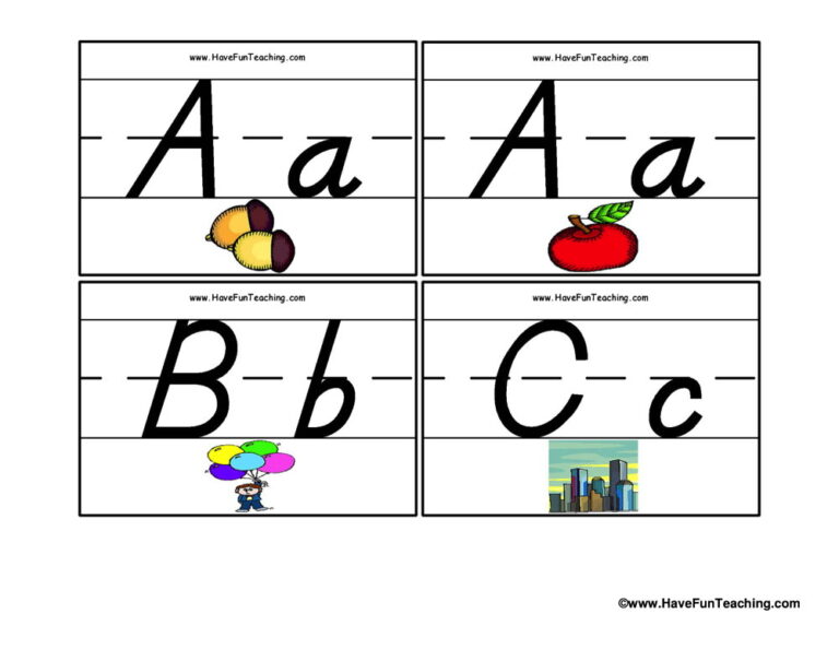 D'Nealian with Pictures Alphabet Flash Cards