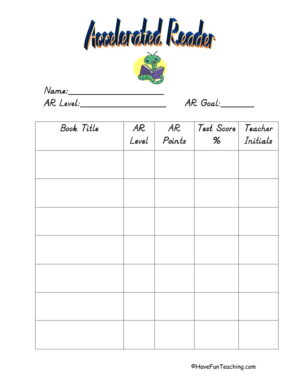 Accelerated Reader AR Log