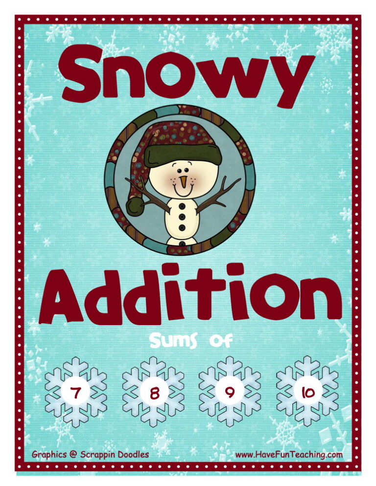 Snowy Addition Activity