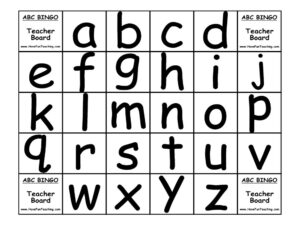 Alphabet BINGO