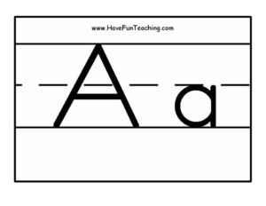 Alphabet Letter Black and White Posters