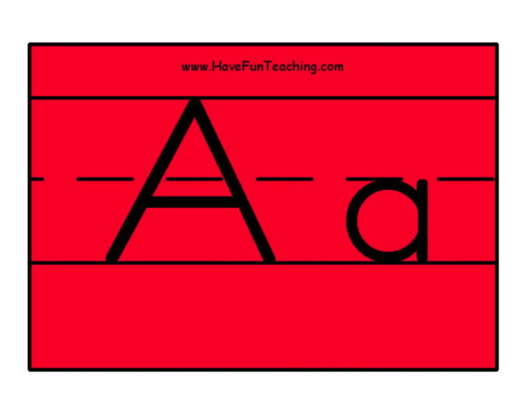 Color Alphabet Letter Posters