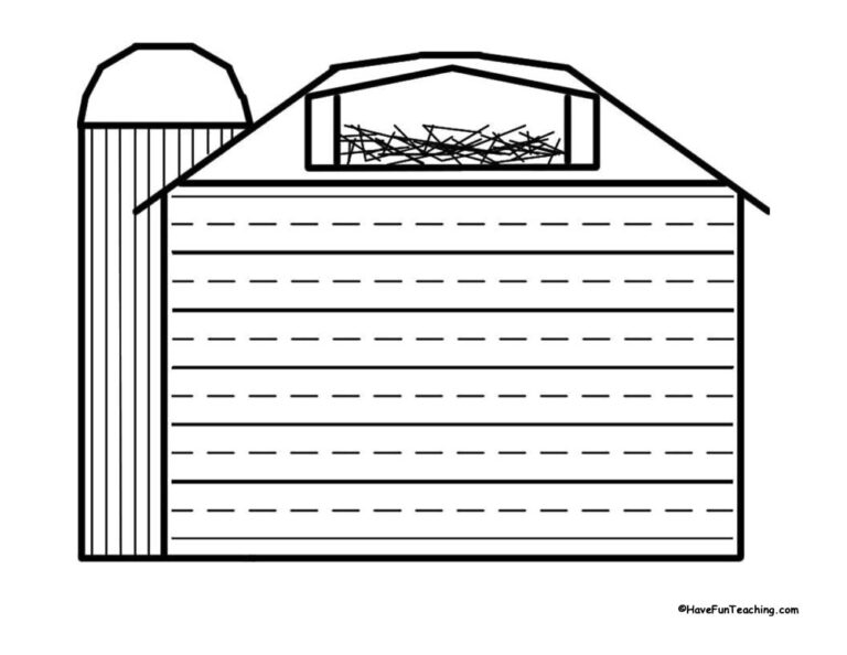 Barn Shape Book Activity