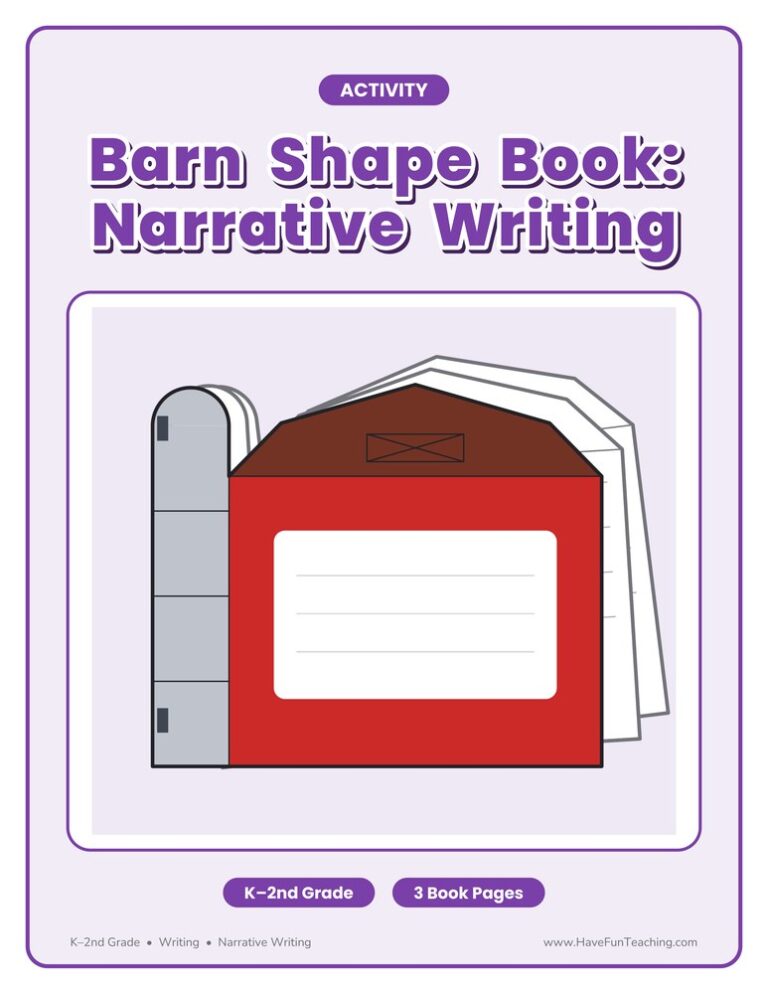 Barn Shape Book Activity