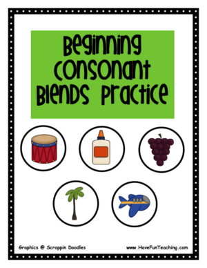 Beginning Consonant Blends Activity