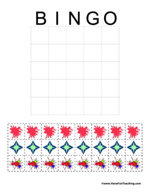 Blank BINGO Board