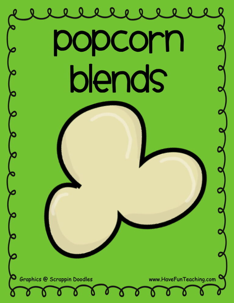 Popcorn Blends Activity