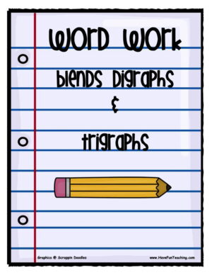 Blends, Digraphs, and Trigraphs Activity