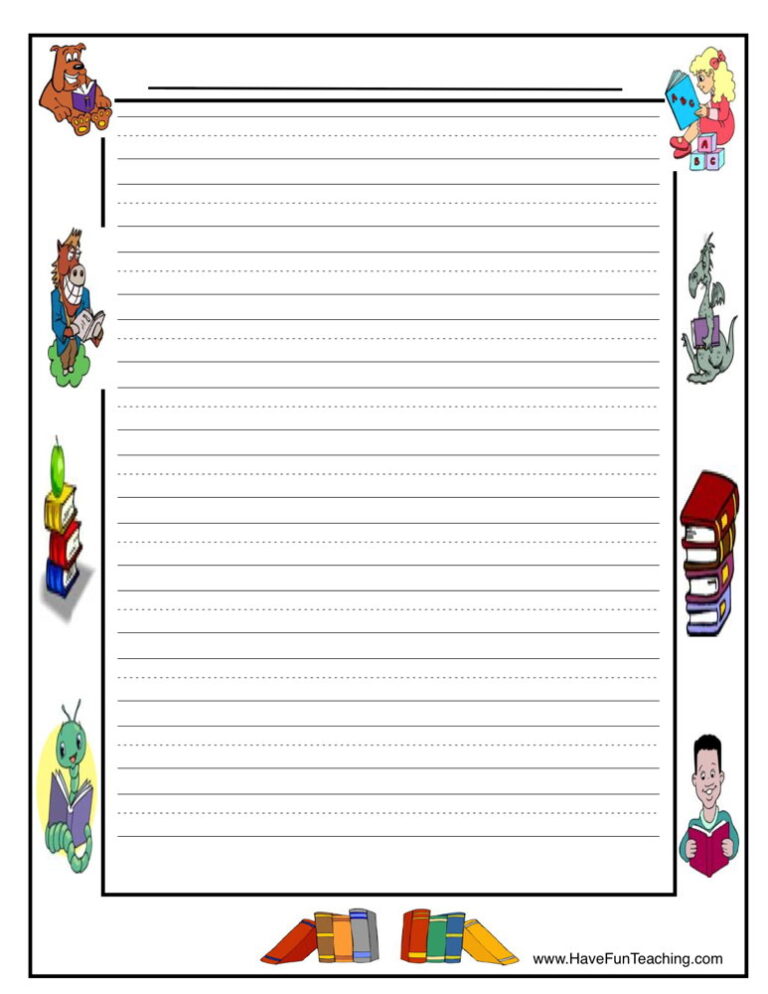 Books Writing Paper