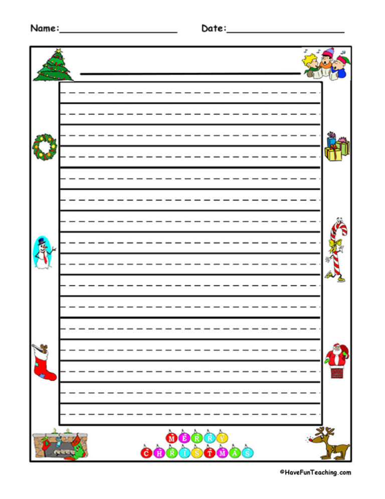 Christmas Writing Paper