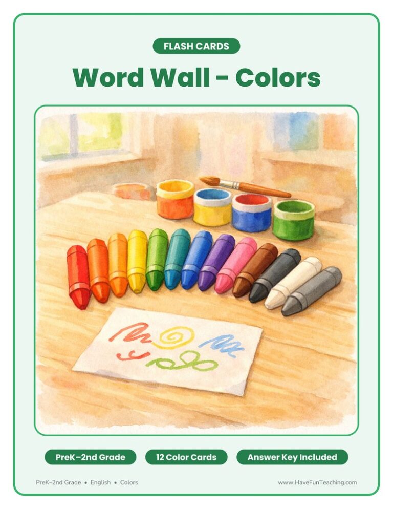 Colors Word Wall