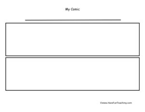 2 Rectangles Comic Strip Worksheet