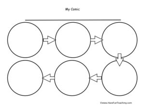 6 Circles Comic Strip Worksheet