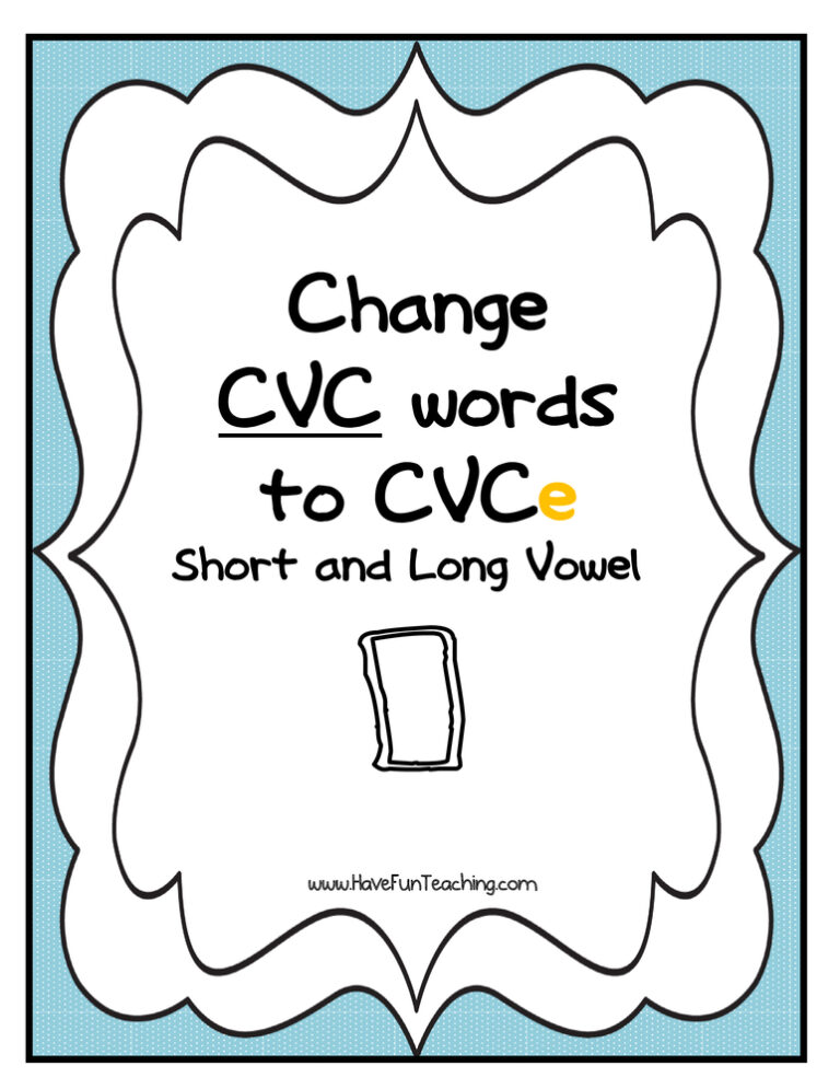 Short and Long Vowel I CVCe Activity