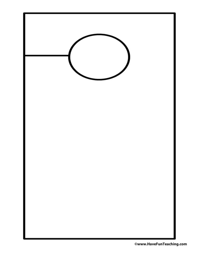 Blank Door Hanger
