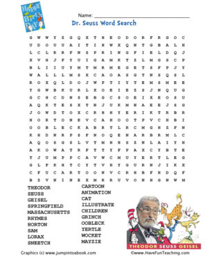 Dr. Seuss Word Search