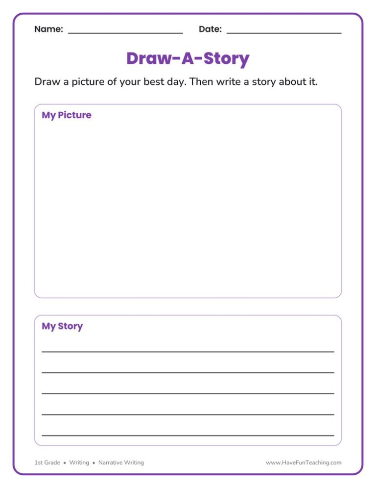 Stamp A Story Worksheet