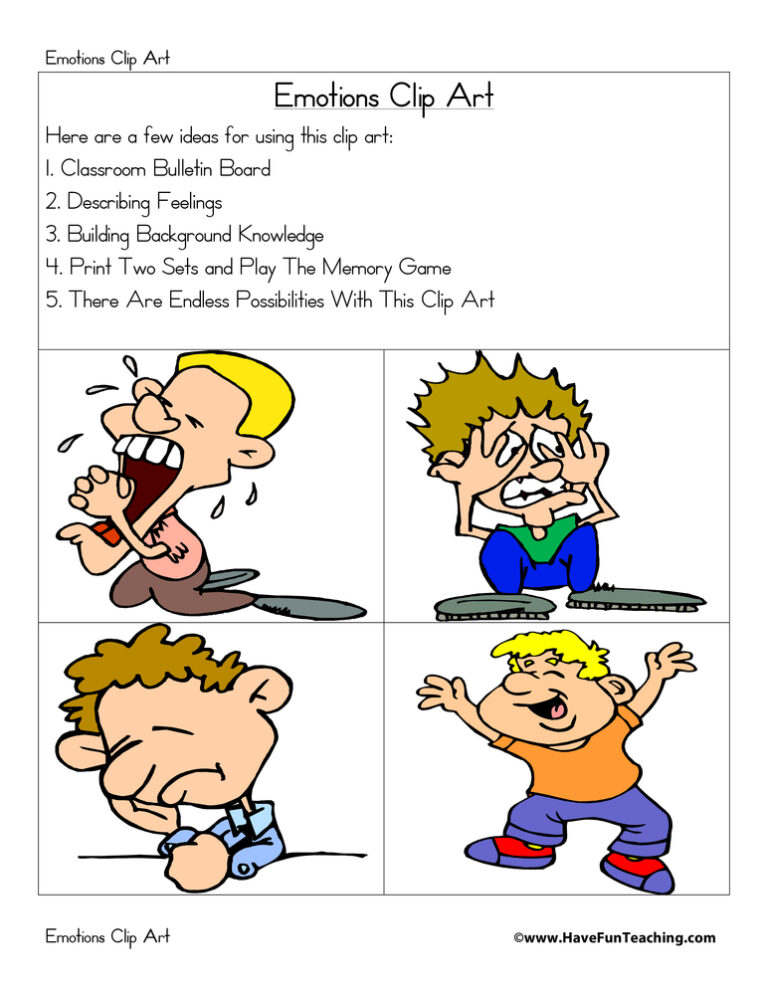 Emotions Clip Art