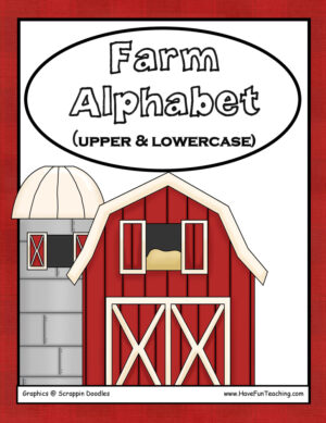 Farm Alphabet Letter Matching Activity