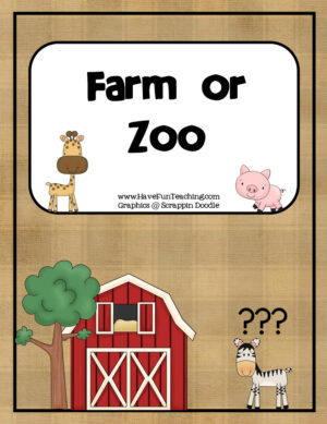 Farm or Zoo Matching Activity