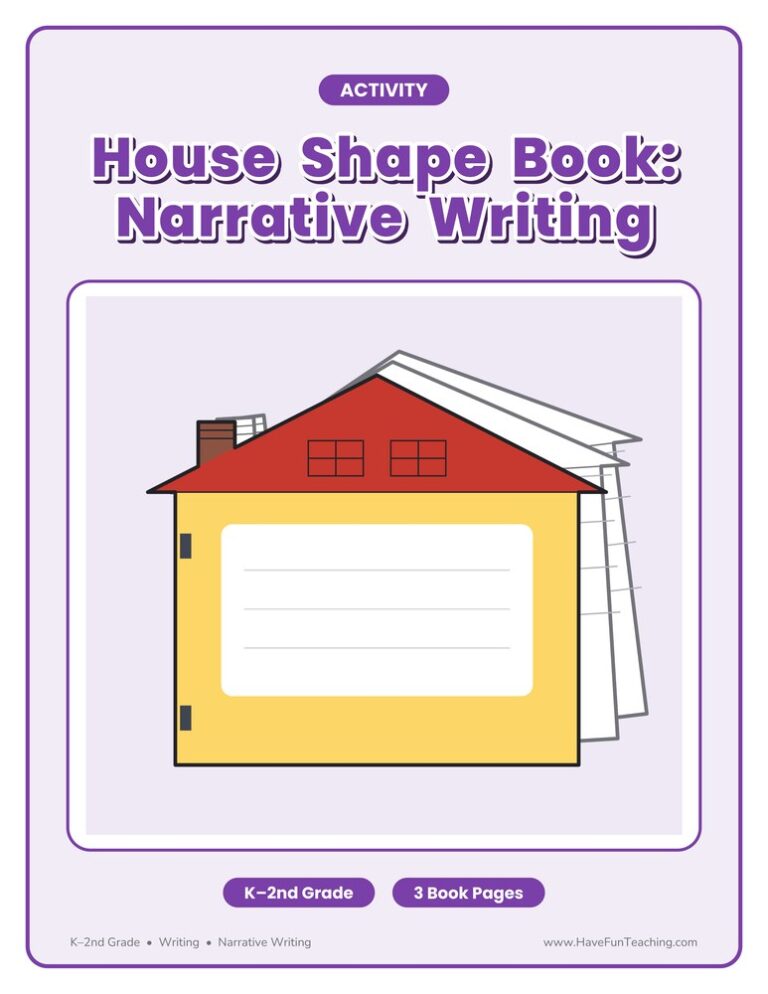 House Shape Book Activity