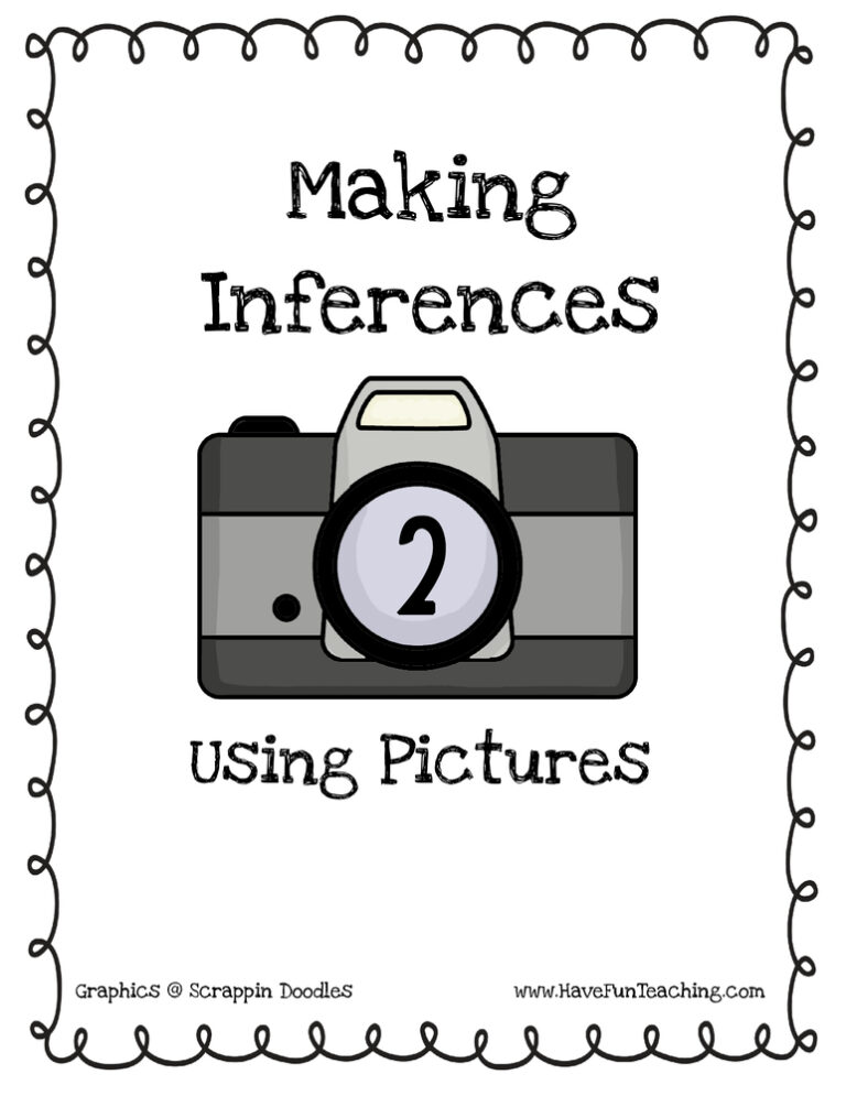 Making Inferences Pictures Activity