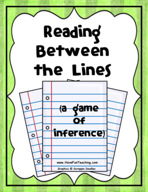 Reading Between The Lines Inference Activity