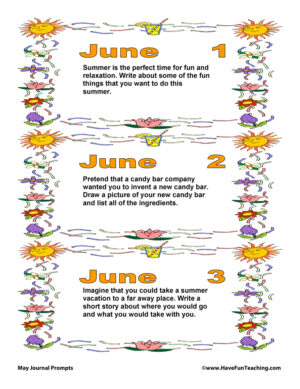 June Daily Journal Prompts