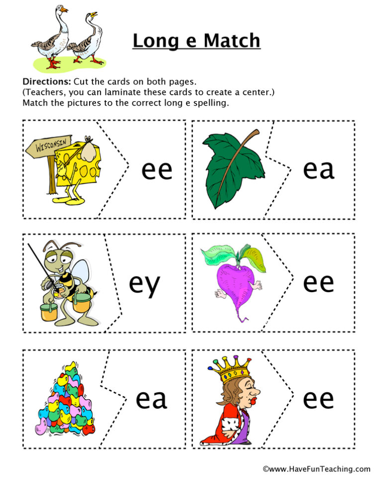 Long E Matching Puzzle