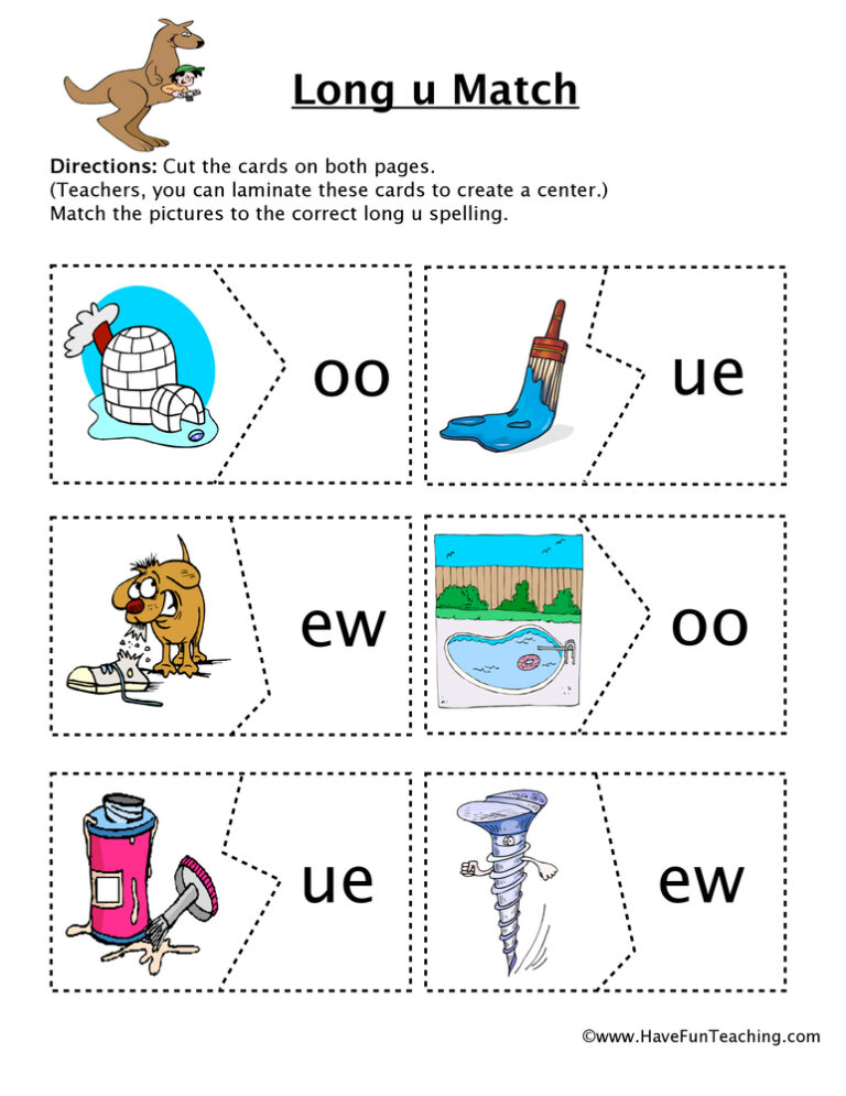 Long U Matching Puzzle