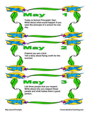 May Daily Journal Prompts