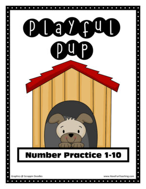 Playful Pup Number Matching Activity