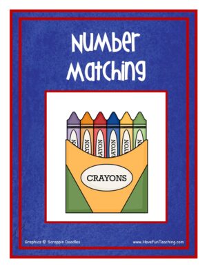 Crayon Number Matching Activity