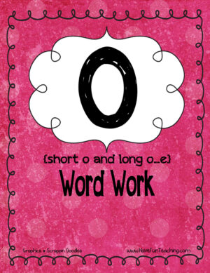 Short and Long Vowel O Activity