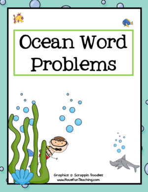 Ocean Math Word Problems Activity