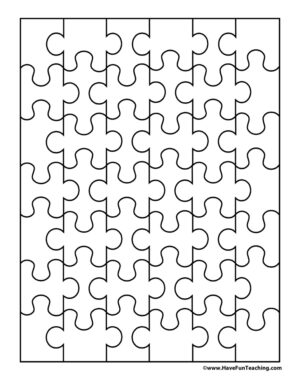 42 Pieces Blank Puzzle