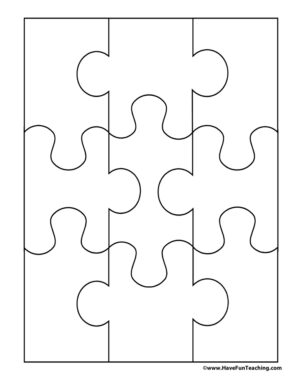 9 Pieces Blank Puzzle