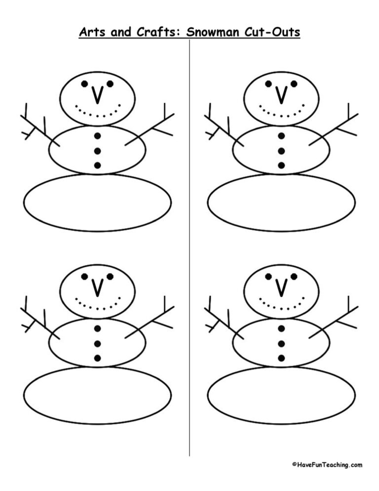 Snowman Cut Outs