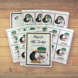 St. Patrick's Day Hard Alphabetical Order Activity