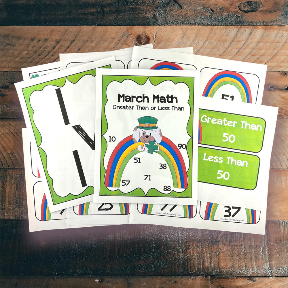 St. Patrick's Day Inequalities Activity - Have Fun Teaching