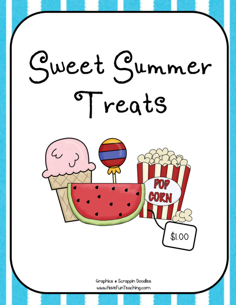 Sweet Summer Treats Money Addition Activity